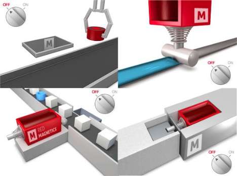 electromagnets solenoids red magnetics